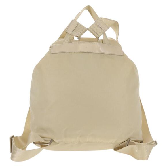 PRADA Backpack Nylon White Silver Auth 145850 main image 12